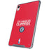 NBA Los Angeles Clippers Standard Red iPad 11th Gen (2025) Clear Case
