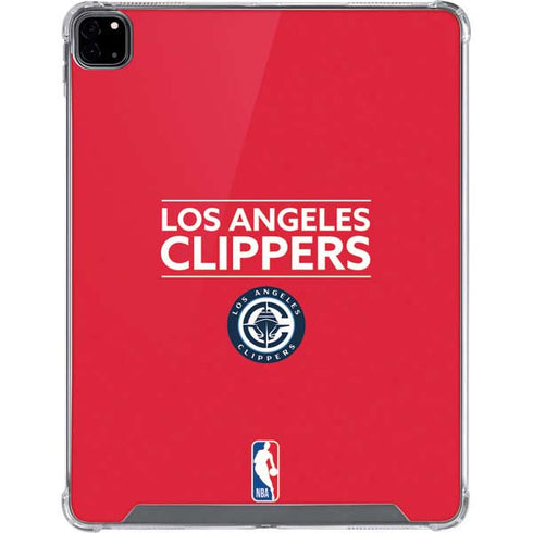 NBA Los Angeles Clippers Standard Red iPad Pro 12.9in (2020) Clear Case