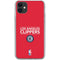 NBA Los Angeles Clippers Standard Red iPhone 11 Clear Case