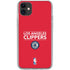 NBA Los Angeles Clippers Standard Red iPhone 11 Clear Case