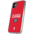 NBA Los Angeles Clippers Standard Red iPhone 11 Clear Case