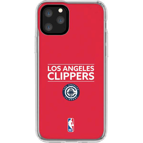 NBA Los Angeles Clippers Standard Red iPhone 11 Pro Clear Case
