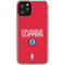 NBA Los Angeles Clippers Standard Red iPhone 11 Pro Clear Case