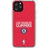NBA Los Angeles Clippers Standard Red iPhone 11 Pro Clear Case