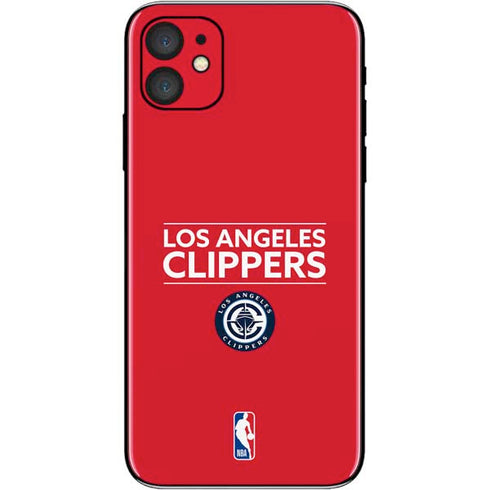 NBA Los Angeles Clippers Standard Red iPhone 11 Skin