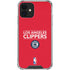 NBA Los Angeles Clippers Standard Red iPhone 12 Clear Case