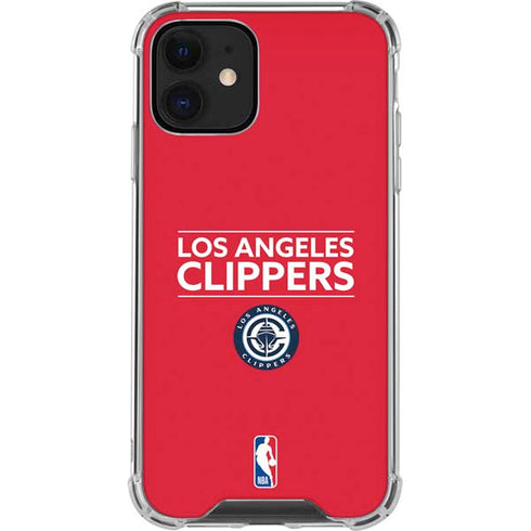 NBA Los Angeles Clippers Standard Red iPhone 12 Mini Clear Case