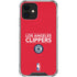 NBA Los Angeles Clippers Standard Red iPhone 12 Mini Clear Case