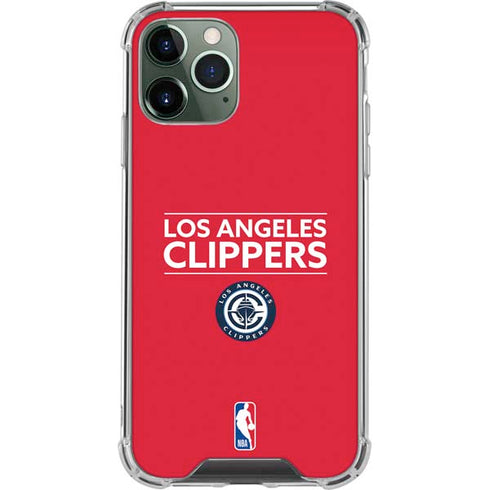 NBA Los Angeles Clippers Standard Red iPhone 12 Pro Clear Case