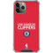 NBA Los Angeles Clippers Standard Red iPhone 12 Pro Clear Case