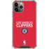 NBA Los Angeles Clippers Standard Red iPhone 12 Pro Clear Case