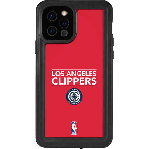 NBA Los Angeles Clippers Standard Red iPhone 12 Pro Waterproof Case