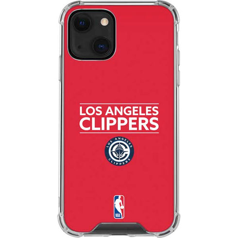 NBA Los Angeles Clippers Standard Red iPhone 13 Clear Case