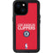 NBA Los Angeles Clippers Standard Red iPhone 13 Mini Waterproof Case