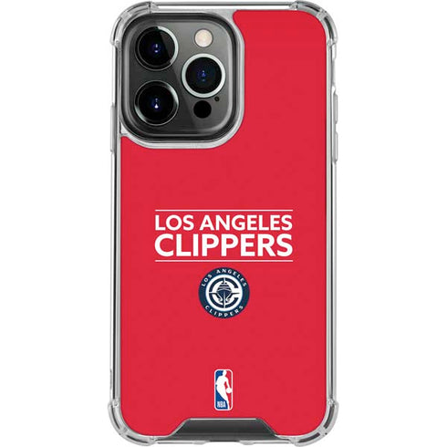 NBA Los Angeles Clippers Standard Red iPhone 13 Pro Clear Case