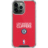 NBA Los Angeles Clippers Standard Red iPhone 13 Pro Max Clear Case