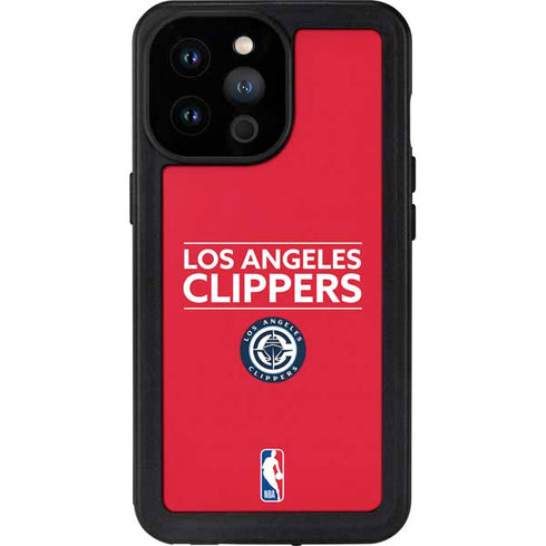 NBA Los Angeles Clippers Standard Red iPhone 14 Pro Max Waterproof Case