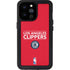 NBA Los Angeles Clippers Standard Red iPhone 14 Pro Max Waterproof Case