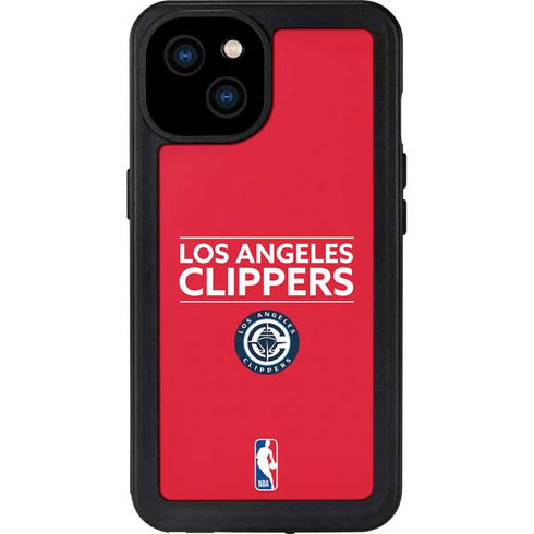 NBA Los Angeles Clippers Standard Red iPhone 15 Plus Waterproof Case