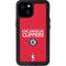 NBA Los Angeles Clippers Standard Red iPhone 15 Plus Waterproof Case