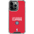 NBA Los Angeles Clippers Standard Red iPhone 15 Pro Clear Case