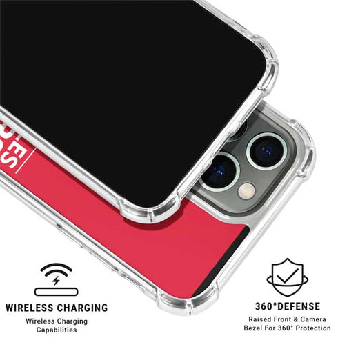 NBA Los Angeles Clippers Standard Red iPhone 15 Pro Clear Case