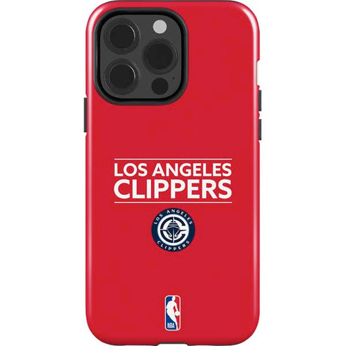 NBA Los Angeles Clippers Standard Red iPhone 15 Pro Impact Case
