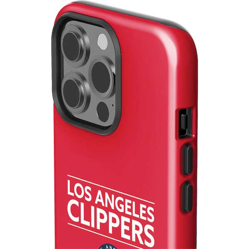 NBA Los Angeles Clippers Standard Red iPhone 15 Pro Impact Case