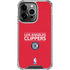 NBA Los Angeles Clippers Standard Red iPhone 15 Pro Max Clear Case