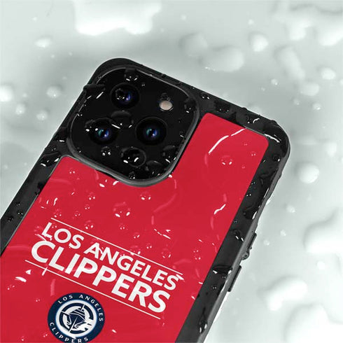 NBA Los Angeles Clippers Standard Red iPhone 15 Pro Waterproof Case