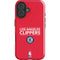 NBA Los Angeles Clippers Standard Red iPhone 16 Impact Case