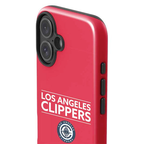 NBA Los Angeles Clippers Standard Red iPhone 16 Impact Case