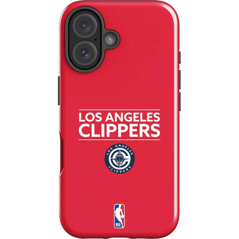 NBA Los Angeles Clippers Standard Red iPhone 16 Plus Impact Case