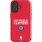 NBA Los Angeles Clippers Standard Red iPhone 16 Plus Impact Case