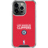NBA Los Angeles Clippers Standard Red iPhone 16 Pro Clear Case