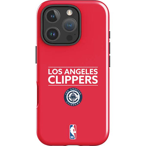 NBA Los Angeles Clippers Standard Red iPhone 16 Pro Impact Case