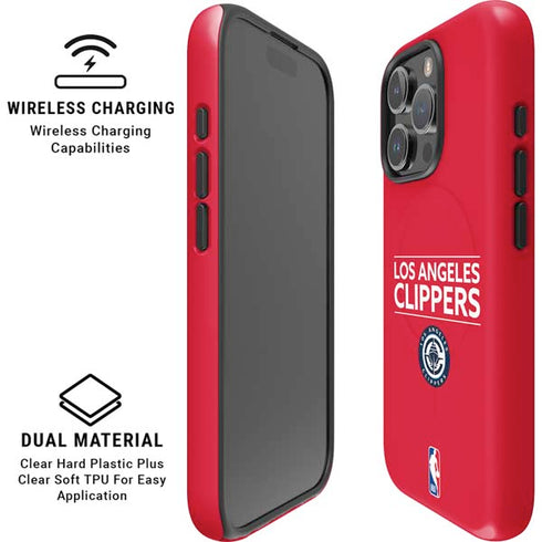 NBA Los Angeles Clippers Standard Red iPhone 16 Pro Magsafe Impact Case