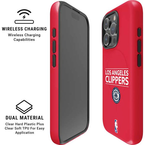 NBA Los Angeles Clippers Standard Red iPhone 16 Pro Max Magsafe Impact Case