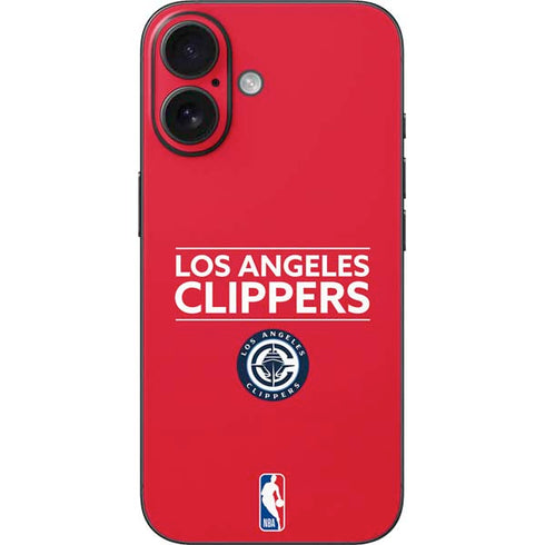 NBA Los Angeles Clippers Standard Red iPhone 16 Skin