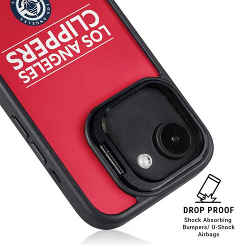 NBA Los Angeles Clippers Standard Red iPhone 16e Kickstand Case