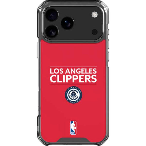 NBA Los Angeles Clippers Standard Red iPhone 18 Pro Max Clear Case