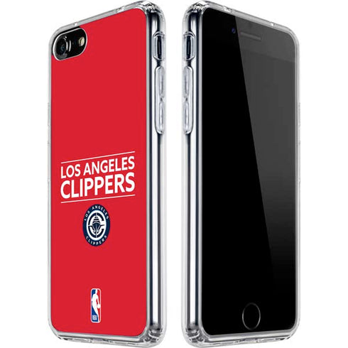 NBA Los Angeles Clippers Standard Red iPhone SE (2nd & 3rd Gen) Clear Case