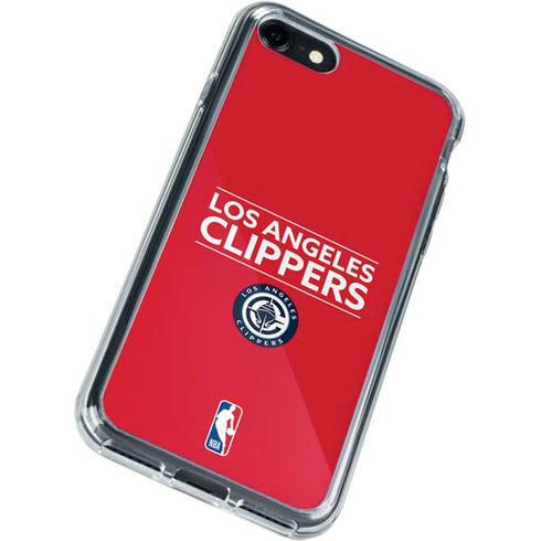 NBA Los Angeles Clippers Standard Red iPhone SE (2nd & 3rd Gen) Clear Case