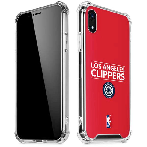 NBA Los Angeles Clippers Standard Red iPhone XR Clear Case