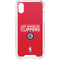 NBA Los Angeles Clippers Standard Red iPhone XS Clear Case
