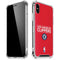 NBA Los Angeles Clippers Standard Red iPhone XS Max Clear Case