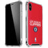 NBA Los Angeles Clippers Standard Red iPhone XS Max Clear Case