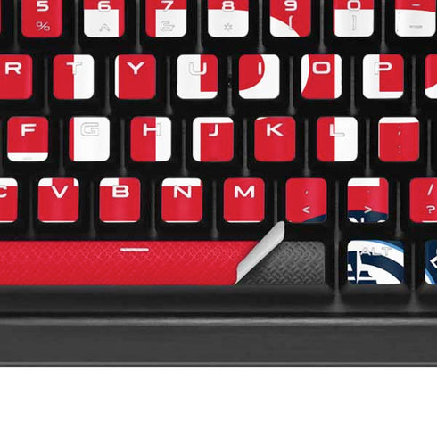 NBA Los Angeles Clippers Standard Red K95 RGB PLATINUM Mechanical Gaming Keyboard Skin