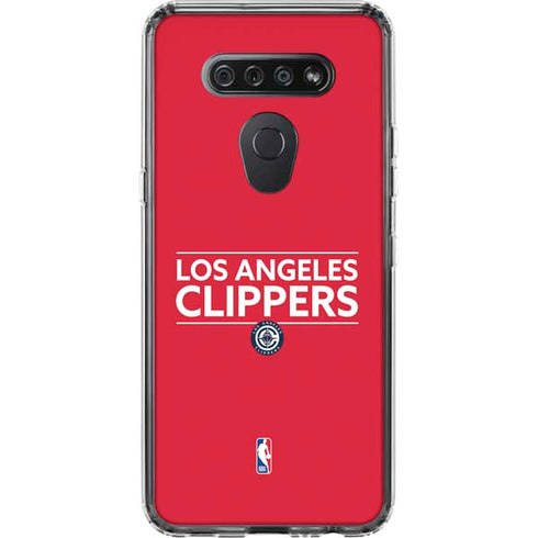 NBA Los Angeles Clippers Standard Red LG K51/Q51 Clear Case