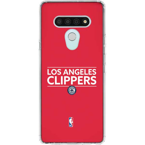 NBA Los Angeles Clippers Standard Red LG Stylo 6 Clear Case